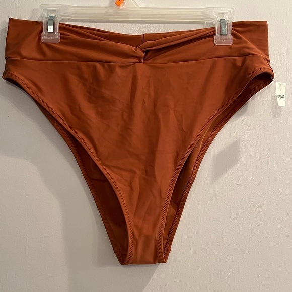 aerie Other - Aerie Twist High Cut Cheeky Bikini Bottom XXL